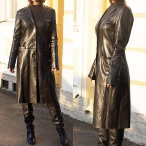 Tom Ford Gucci Leather Blazer Dress Trench IT 40 / US Small